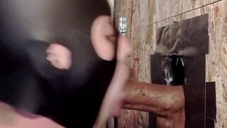 Bi Neighborhood Monster Dick Unloads at Gloryhole
