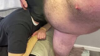Overdue throat pounding for alpha and his faggot cocksucker