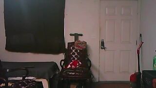 Rick Wimmer playing in his bedroom