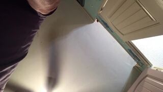 Gapping my ass with huge sex machine