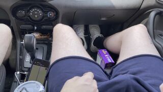 Giving my buddy a handjob on the highway while driving