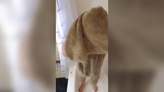 Skinny twink caught naked barely 18+