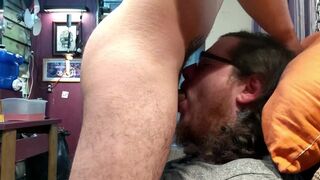 Attempted ASMR Face Fucking & Cum down Throat, then on his Face - 9 image