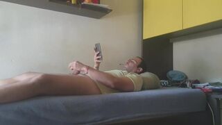 Speaking with one fan and do handjob - 14 image