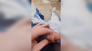 Jerking off (cum Shot) - in Public and my Kitchen