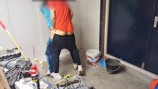 Finally Fucked my co Worker Bareback during Construction Work