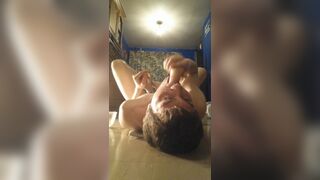 Faggot billy sloppy self deepthroat humiliation