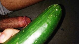 erotic Exercising, masturbating. by cucumber for man for wom