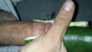erotic Exercising, masturbating. by cucumber for man for wom
