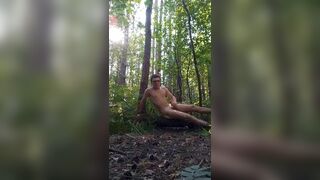 Legal Age Twink Walks and Wanks in the Woods - 15 image