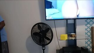 Creepy worker jerks off in guests room.