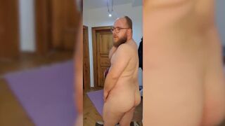 First dressed, then I show my hot hairy column