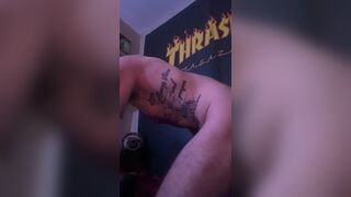 Curious straight amateur tattooed guy gets bent over - 11 image