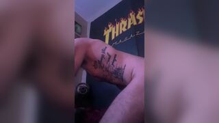 Curious straight amateur tattooed guy gets bent over - 12 image