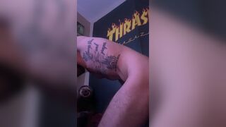 Curious straight amateur tattooed guy gets bent over - 2 image