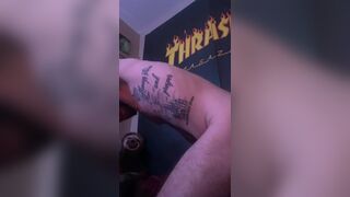 Curious straight amateur tattooed guy gets bent over - 5 image