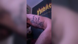 Curious straight amateur tattooed guy gets bent over - 7 image