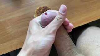 Student Jerks off again and Adds Cum to Food to Eat - 7 image
