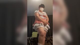 Chubby Femboy in Cute Short Dress & Bloomers - 2 image