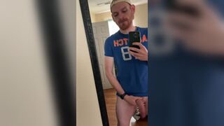 Sexy Ginger Hunk Cumming all over the Mirror again - 4 image