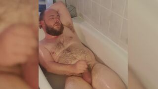 Sexy hairy games in the bathtub
