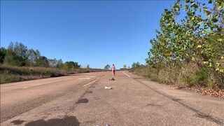 Viewer Request: see me Undressing. I Chose a Public Road to Undress, Walk down the Road and Jack off - 3 image