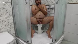 German Boy Washing showering masturbation - 10 image