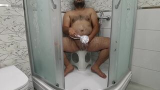 German Boy Washing showering masturbation - 3 image