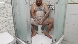 German Boy Washing showering masturbation - 6 image