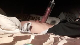 Pumped Up Fat White Cock For Bald Cunni