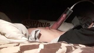 Pumped Up Fat White Cock For Bald Cunni