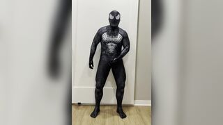 RubberVenom Jerk off with rubber toe sock