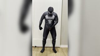 RubberVenom Jerk off with rubber toe sock