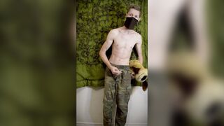 Active Duty Military Boy in the Army Pillow Humping Plushie - 10 image