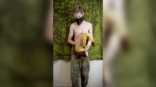 Active Duty Military Boy in the Army Pillow Humping Plushie - 12 image
