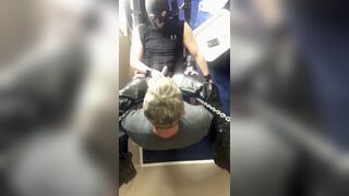 Leather Bottom with Hood Bred by Anon Daddy in Sling - 13 image