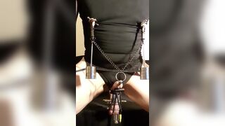 Kinky maso slut remote e-stim CBT, August 31, 2021