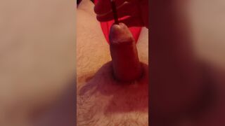 my dick pee hole first playing, riding in my pee hole cock