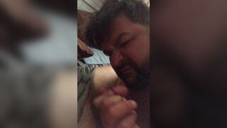 Chub Dad sucks his bear - 2 image