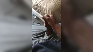 bbc stroking his cock and talking bitching until he comes - 15 image