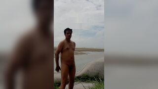 Bangladeshi boy masturbat naked walking Beach - 7 image