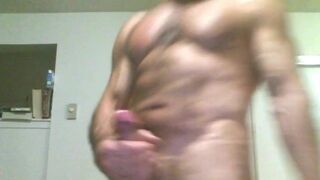 jXmuscle Exhibits Horsedick, Muscle: Strokes Huge Cock