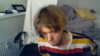 cute boy jerks off on webcam and cum - 1 image