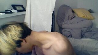 cute boy jerks off on webcam and cum - 9 image