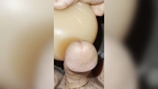 Morning Cum with my Trans wifes silicon titty - 8 image