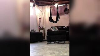 LiveNLove IN A SEX SWING GAPES HIS ASSHOLE - 10 image