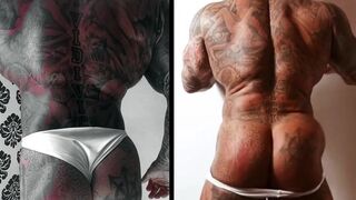 Spaniard muscle tattoo show of his body - 11 image