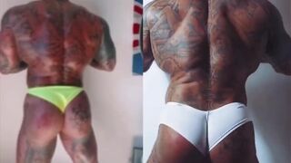 Spaniard muscle tattoo show of his body - 3 image