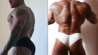 Spaniard muscle tattoo show of his body