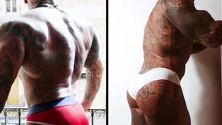 Spaniard muscle tattoo show of his body - 7 image